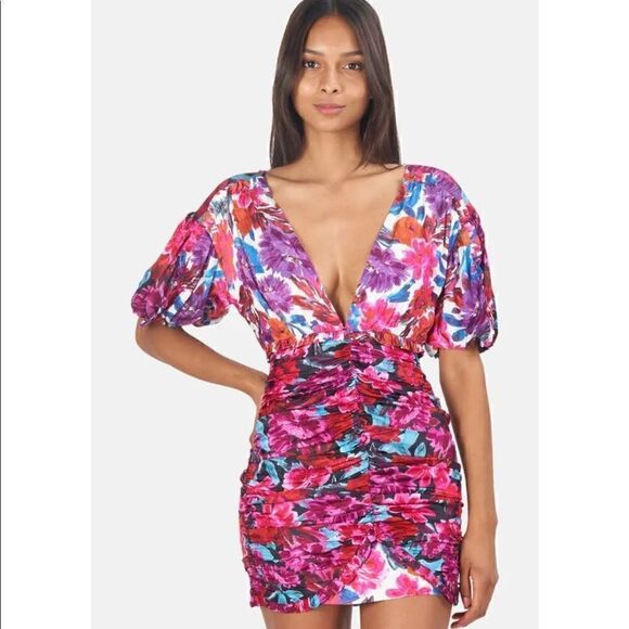 For Love & Lemons Cassandra Mini Dress Size XS - Picture 2 of 9